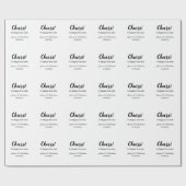 Fröhlich nach dem Hinzufügen von Paarnamendatum Geschenkpapier (Flach)