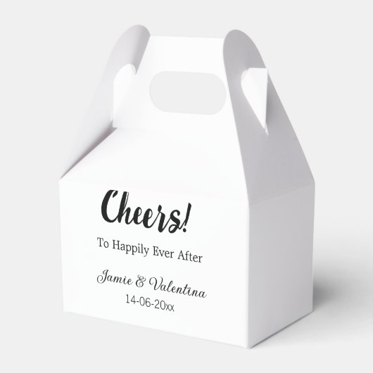 Fröhlich nach dem Hinzufügen von Paarnamendatum Geschenkschachtel (Vorderseite)