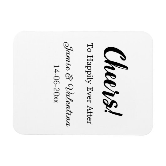 Fröhlich nach dem Hinzufügen von Paarnamendatum Magnet (Horizontal)