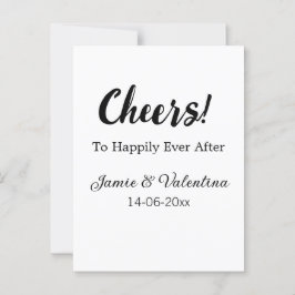 Fröhlich nach dem Hinzufügen von Paarnamendatum Postkarte