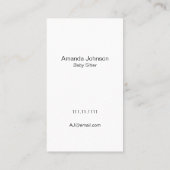 Fröhlich rosa, gelb-grüne Streifen Visitenkarte (Rückseite)