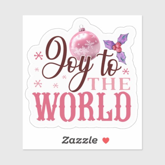 Fröhlich rosa Weihnachtsaufkleber! Aufkleber (Blatt)