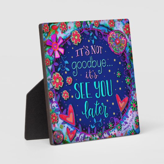 fröhlich sehen Sie später Beileid Inspirivity Plaq Fotoplatte (Vorderseite)