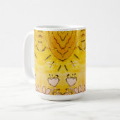 Fröhlich-Sonnig-Blumen Kaffeetasse (Vorderseite Links)