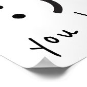 Fröhlich traurig, dass du dich entscheidest poster (Ecke)