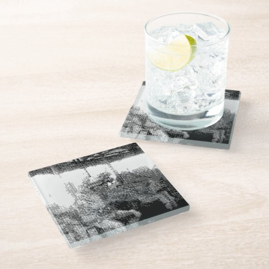 fröhlich umgehen glasuntersetzer (Schrägansicht)