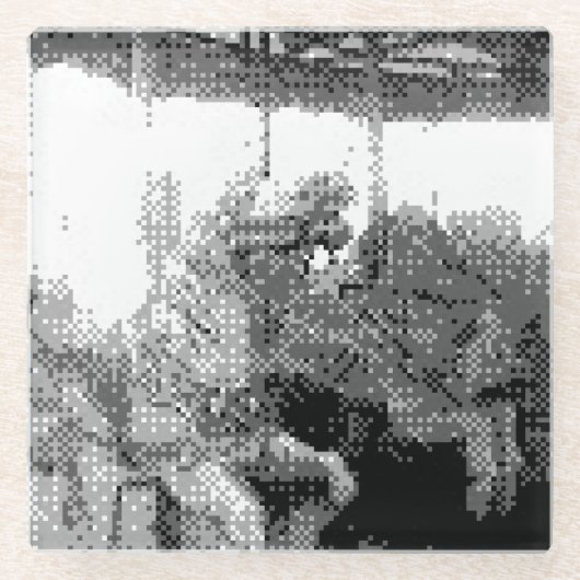 fröhlich umgehen glasuntersetzer (Vorderseite)