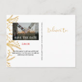 Fröhlich und bald Verheiratet Weihnachten Postkart Ankündigungspostkarte (Rückseite)