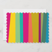 fröhlich und farbenfroh gemustert einladung (Rückseite)