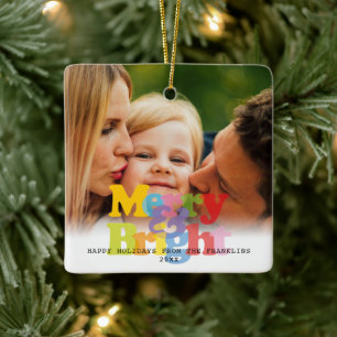 Fröhlich und hell 2 Fotos Weihnachten Ferien Keramikornament