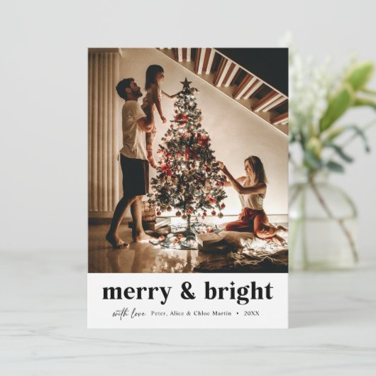 Fröhlich und hell Boho Vintage Weihnachten (Stehend Vorderseite)