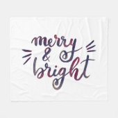 Fröhlich und hell - bordeauxrot fleecedecke (Vorderseite (Horizontal))