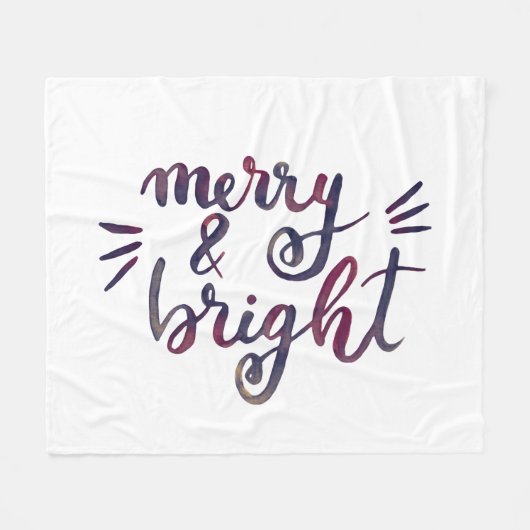 Fröhlich und hell - bordeauxrot fleecedecke (Vorderseite (Horizontal))