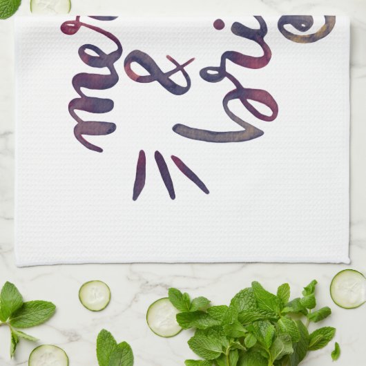 Fröhlich und hell - bordeauxrot geschirrtuch (Gefaltet)