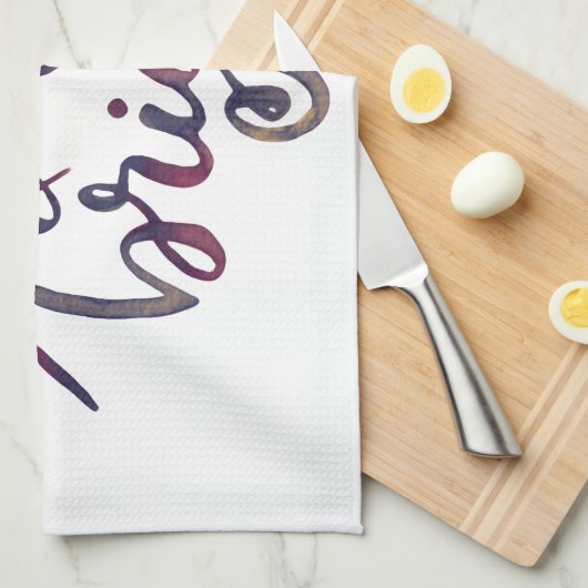 Fröhlich und hell - bordeauxrot geschirrtuch (Viertel Falte)