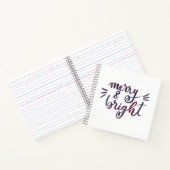 Fröhlich und hell - bordeauxrot notizblock (Innenseite)