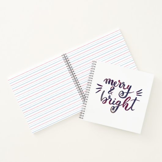 Fröhlich und hell - bordeauxrot notizblock (Innenseite)