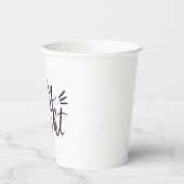 Fröhlich und hell - bordeauxrot pappbecher (Links)