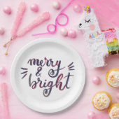 Fröhlich und hell - bordeauxrot pappteller (Party)