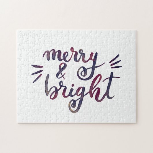 Fröhlich und hell - bordeauxrot puzzle (Horizontal)