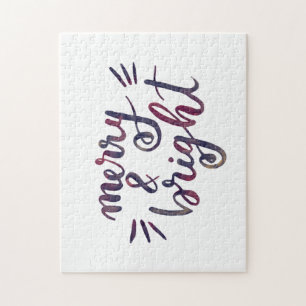 Fröhlich und hell - bordeauxrot puzzle