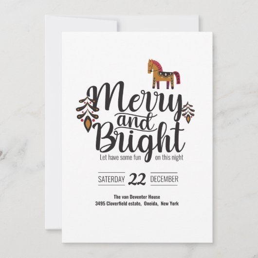 fröhlich und hell einladung (Vorderseite)