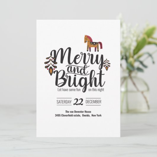 fröhlich und hell einladung (Stehend Vorderseite)