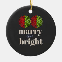 "Fröhlich und hell: Feiern Sie die Freude der Jahr Keramik Ornament