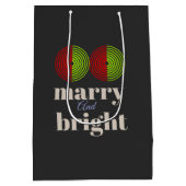 "Fröhlich und hell: Feiern Sie die Freude der Jahr Mittlere Geschenktüte (Rückseite)