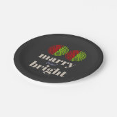 "Fröhlich und hell: Feiern Sie die Freude der Jahr Pappteller (Schrägansicht)