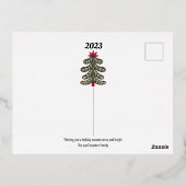 fröhlich und hell folien feiertagspostkarte (Rückseite)