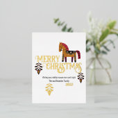 fröhlich und hell folien feiertagspostkarte (Stehend vorne)