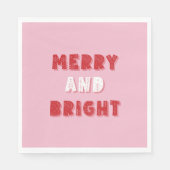 Fröhlich und hell, frohe Weihnachten, Weihnachten, Serviette (Vorderseite)