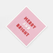 Fröhlich und hell, frohe Weihnachten, Weihnachten, Serviette (Ecke)