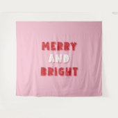 Fröhlich und hell, frohe Weihnachten, Weihnachten, Wandteppich (Vorderseite (Horizontal))