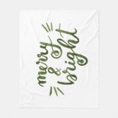 Fröhlich und hell - grün fleecedecke (Vorderseite)