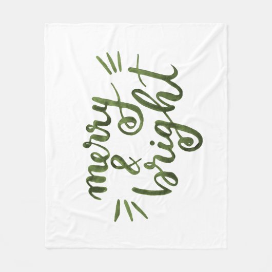 Fröhlich und hell - grün fleecedecke (Vorderseite)