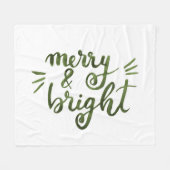 Fröhlich und hell - grün fleecedecke (Vorderseite (Horizontal))