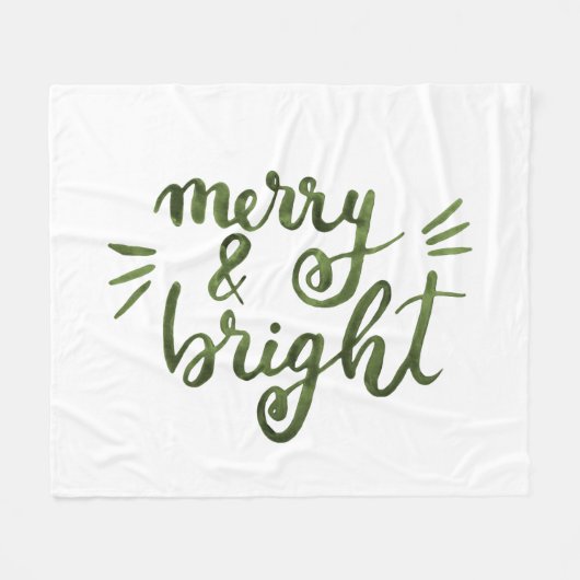 Fröhlich und hell - grün fleecedecke (Vorderseite (Horizontal))