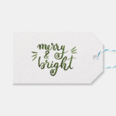 Fröhlich und hell - grün geschenkanhänger (Vorderseite (Horizontal))