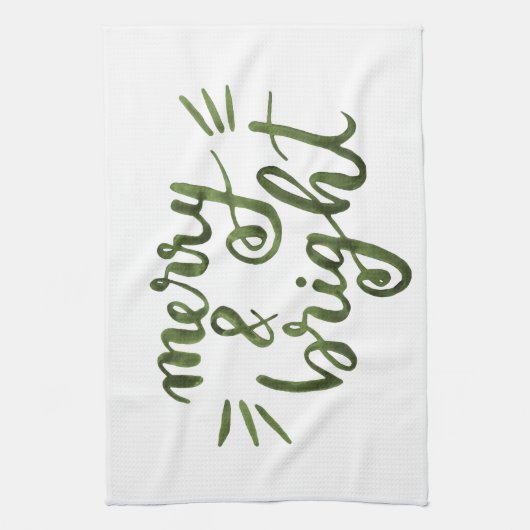 Fröhlich und hell - grün geschirrtuch (Vertikal)