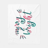 Fröhlich und hell - grün und rosa fleecedecke (Vorderseite)