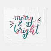 Fröhlich und hell - grün und rosa fleecedecke (Vorderseite (Horizontal))