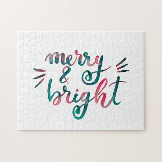 Fröhlich und hell - grün und rosa puzzle (Horizontal)