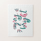 Fröhlich und hell - grün und rosa puzzle (Vertikal)