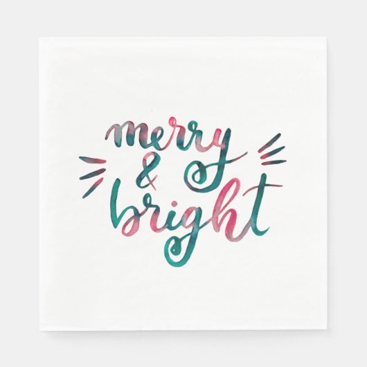 Fröhlich und hell - grün und rosa serviette (Vorderseite)