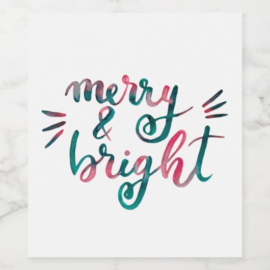 Fröhlich und hell - grün und rosa weinetikett (Einzelnes Label)