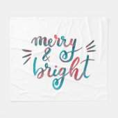 Fröhlich und hell - grün und rot fleecedecke (Vorderseite (Horizontal))