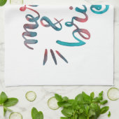 Fröhlich und hell - grün und rot geschirrtuch (Gefaltet)