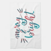 Fröhlich und hell - grün und rot geschirrtuch (Vertikal)